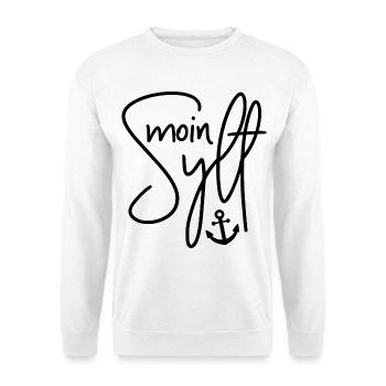Moin Sylt Anker Reise Urlaub Tourist Insel Sylt - Unisex Pullover - Weiß - Vorne