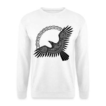schwarzer wikingeradler - Unisex Pullover - Weiß - Vorne