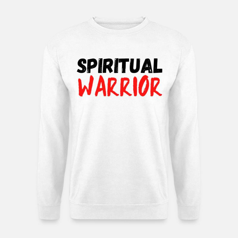Spiritueller Krieger - Unisex Pullover - Weiß