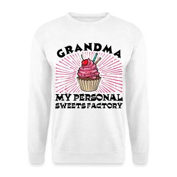 Cool Humorous Grandma Statement Grandmother Grandchild - Unisex Sweatshirt - white - Front