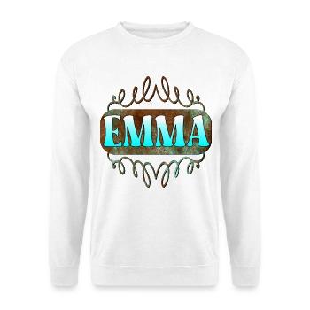 Name Day Gifts Daughter Emma - Unisex Sweatshirt - white - Front