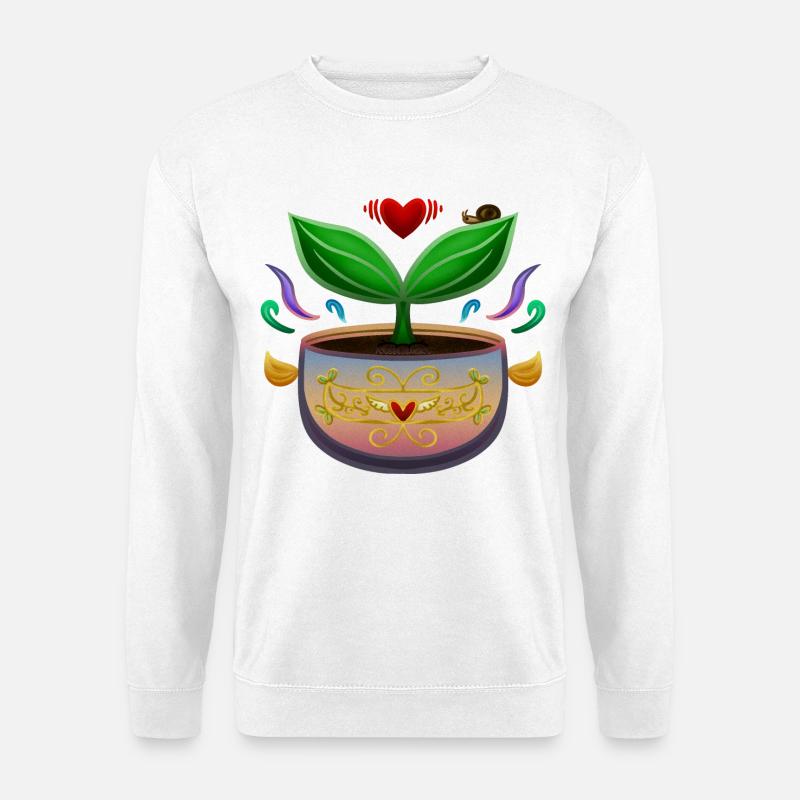 Der bunte Topf des Himmels! Von Pousse2Bambou ! - Unisex Pullover - Weiß