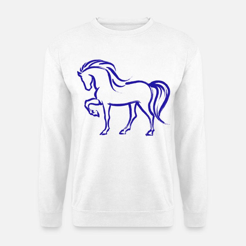 Cool Pferde Islandpferde Stute Pferdeliebe - Unisex Pullover - Weiß