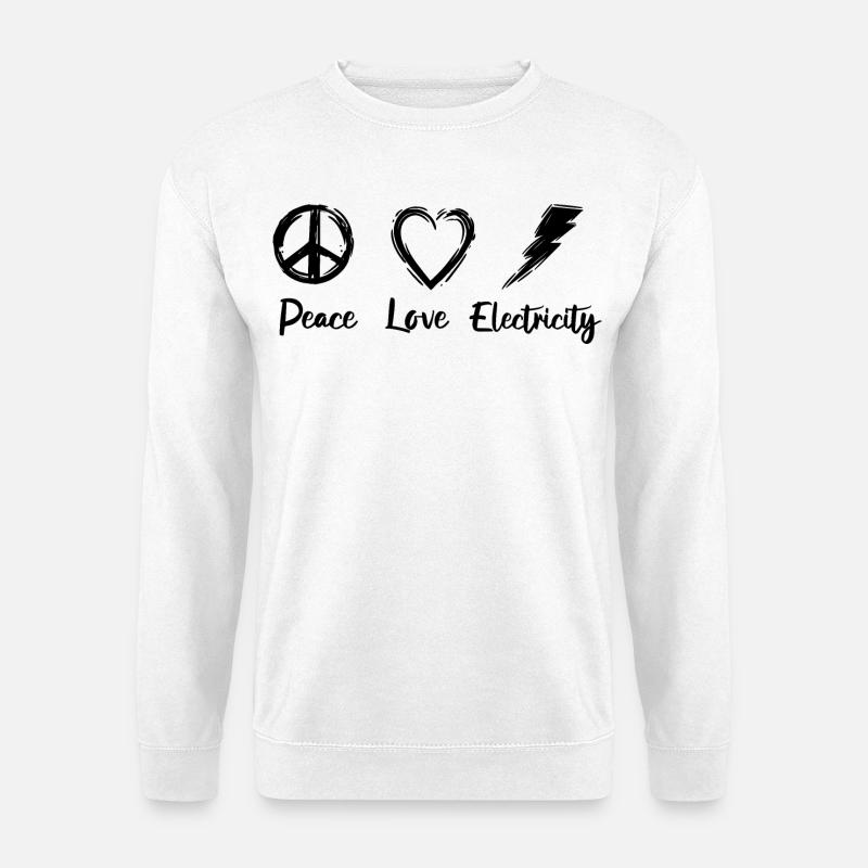 Elektriker Witz - Unisex Pullover - Weiß