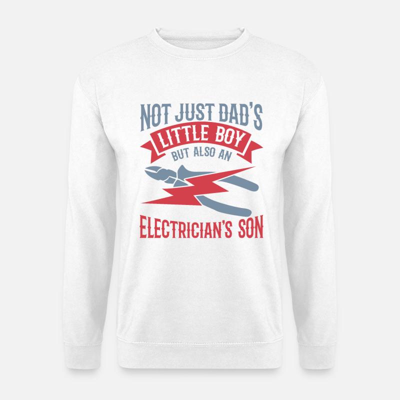 Sohn eines Elektrikers - Unisex Pullover - Weiß