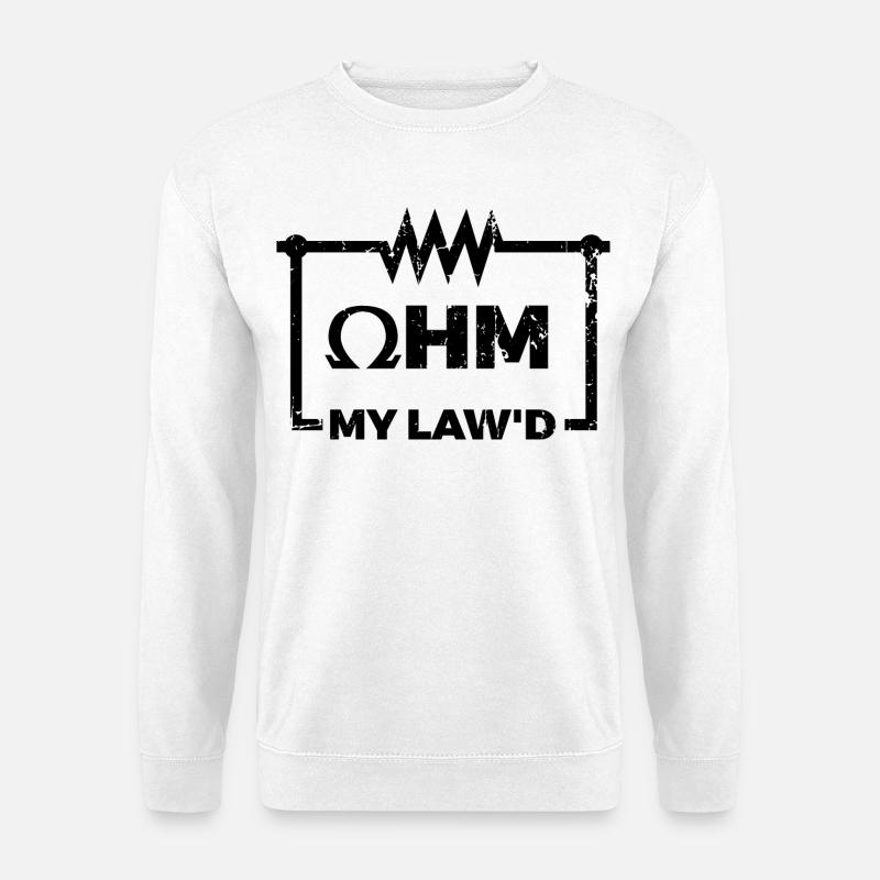 Ohmsches Gesetz Witz - Unisex Pullover - Weiß