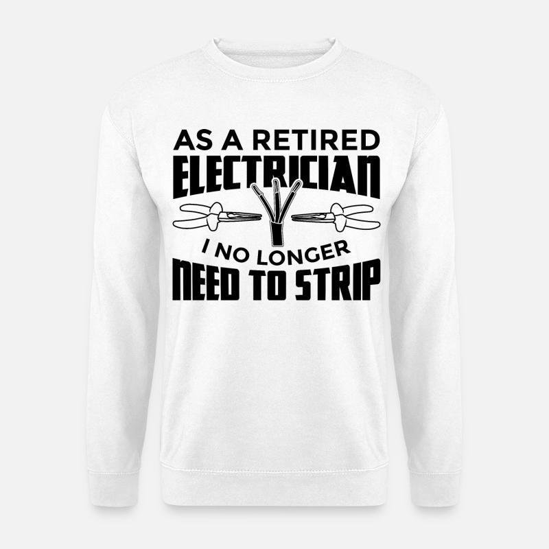 Elektriker in Rente - Unisex Pullover - Weiß