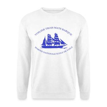 MARINE-SEGELSCHULE CREA L. RUNEMBERG - Unisex Pullover - Weiß - Vorne