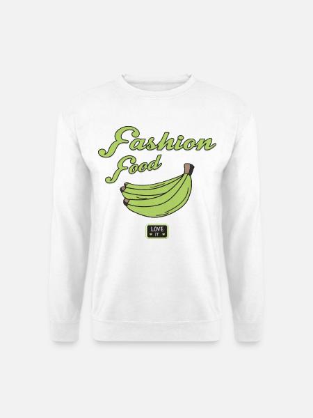 Mode Essen Bananen - Unisex Pullover - Weiß