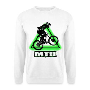 MTB Bike - Unisex Pullover - Weiß - Vorne