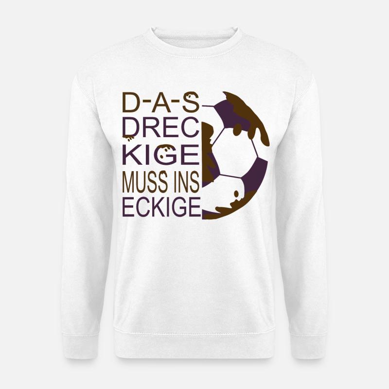 Schlamm Fußball - Unisex Pullover - Weiß