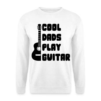 Coole Väter spielen Gitarre. Vadardag # - Unisex Pullover - Weiß - Vorne