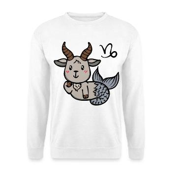 Astronomie Sternbild Horoskop Steinbock Tierkreis - Unisex Pullover - Weiß - Vorne