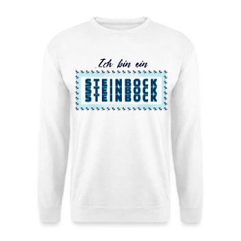 Tierkreiszeichen Steinbock Statement Horoskop - Unisex Pullover - Weiß - Vorne