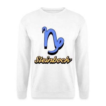 Tierkreiszeichen Horoskop Spruch Steinbock Himmel - Unisex Pullover - Weiß - Vorne
