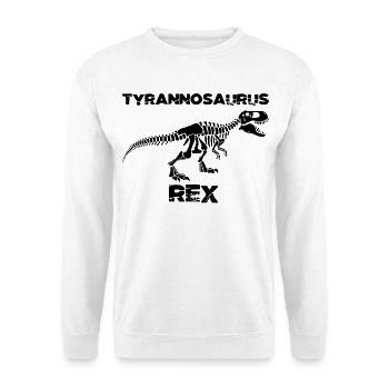 Schwarzes Tyrannosaurus-Skelett - Unisex Pullover - Weiß - Vorne
