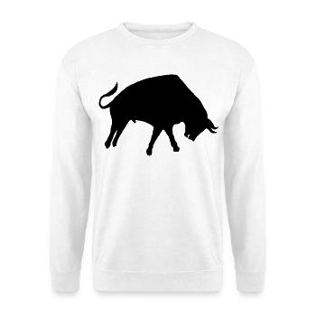 BLACK BULL Kreation Louis RUNEMBERG © Adagp - Unisex Pullover - Weiß - Vorne