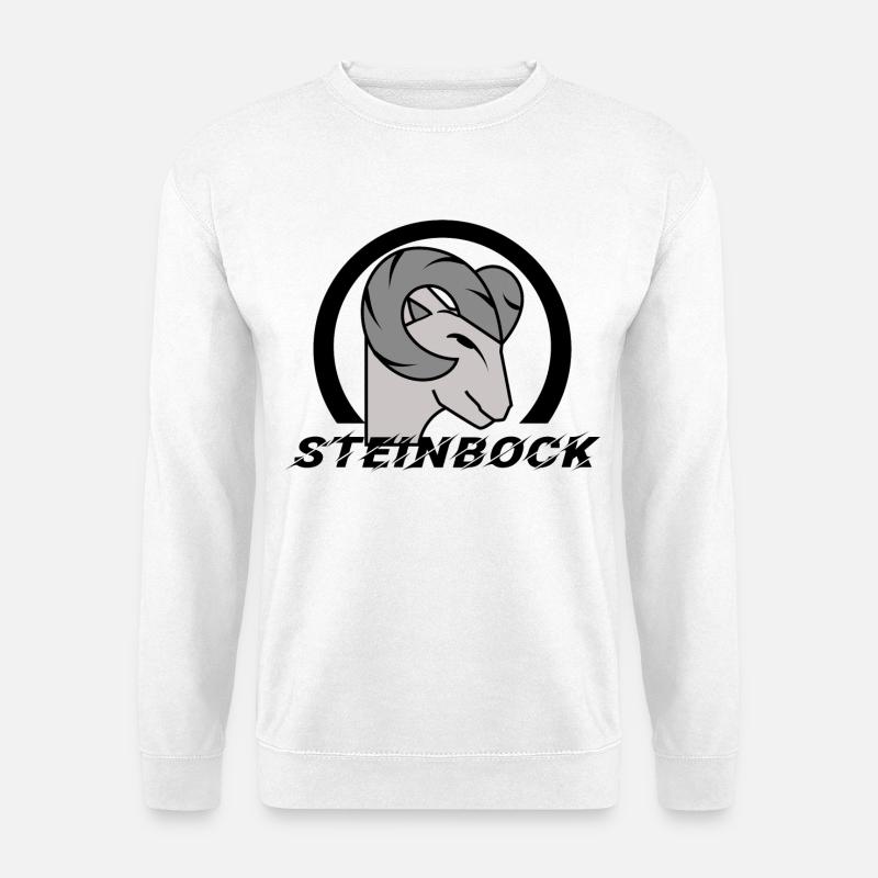 Astrologie Himmel Steinbock Tierkreiszeichen - Unisex Pullover - Weiß