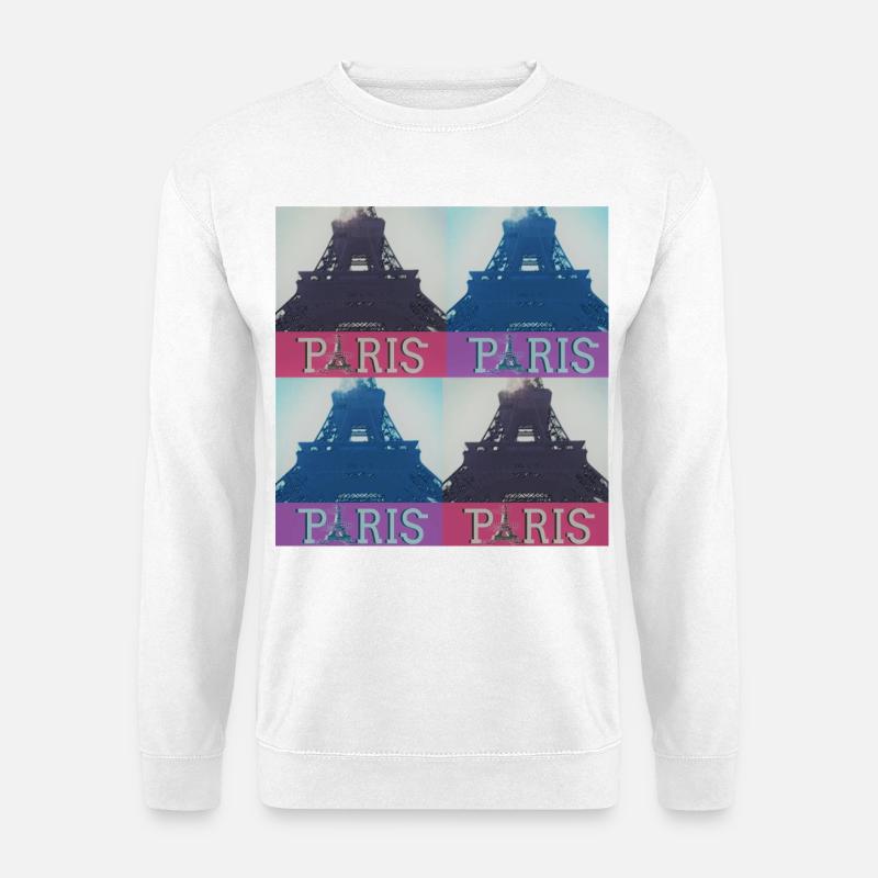 paris eiffel - Unisex Pullover - Weiß