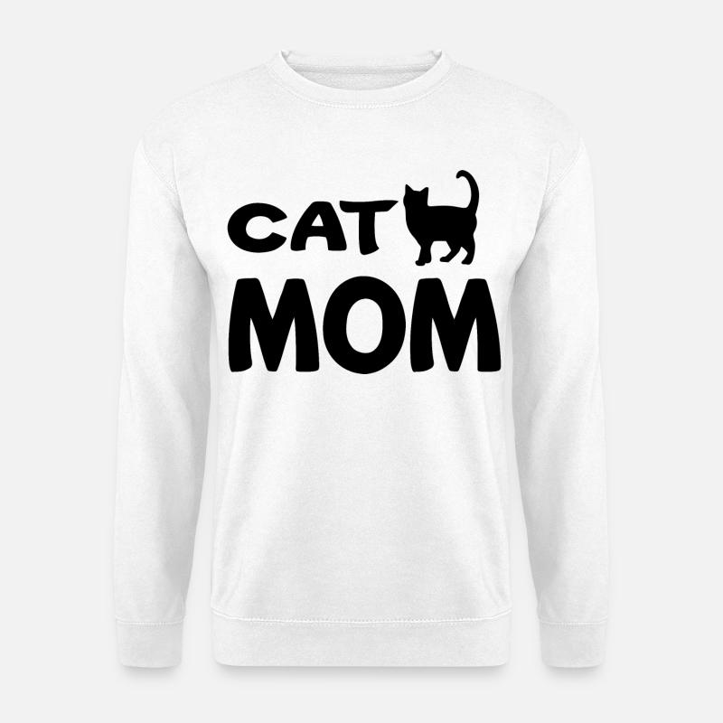 Katze Mama - Unisex Pullover - Weiß