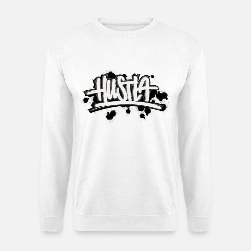 Hustla Graffiti Lettering - Unisex Sweatshirt - white