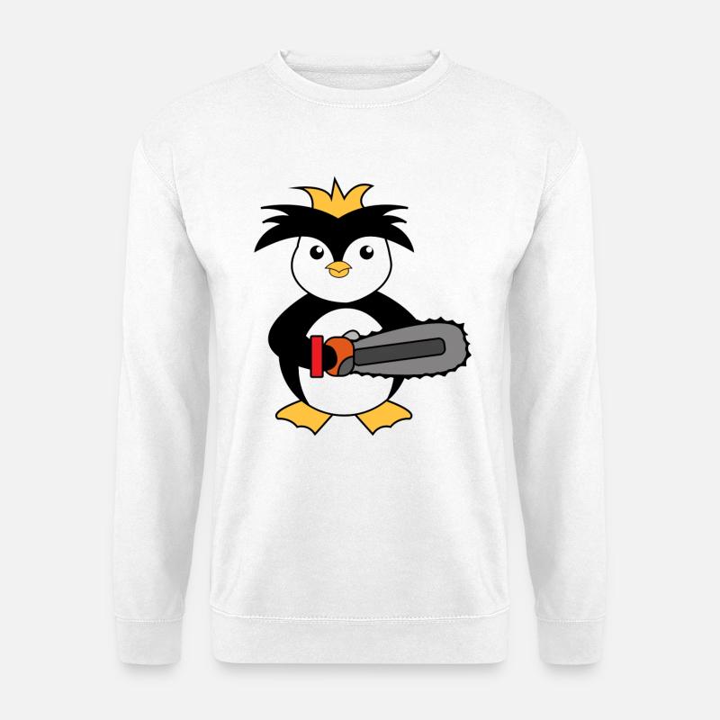 Zoo Pinguin Seevogel Tier Vogel Arktis - Unisex Pullover - Weiß