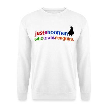 Penguin Cool Statement Animal South Pole Bird - Unisex Sweatshirt - white - Front