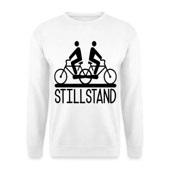 STILLSTAND FAHRRAD FAHREN - Unisex Pullover - Weiß - Vorne
