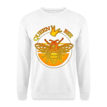 queen bee - queen bee & golden crown - Unisex Sweatshirt - white - Front