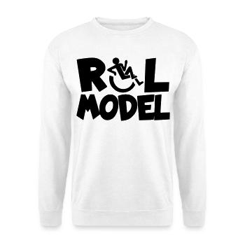 Every wheelchair user is a role model * - Unisex Sweatshirt - white - Front