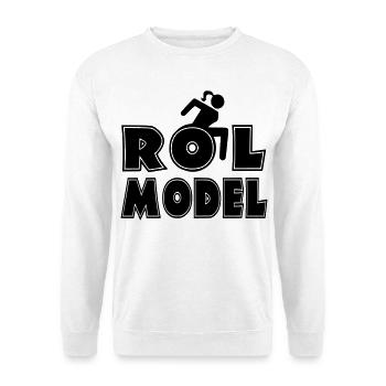 Every wheelchair user is a role model * - Unisex Sweatshirt - white - Front