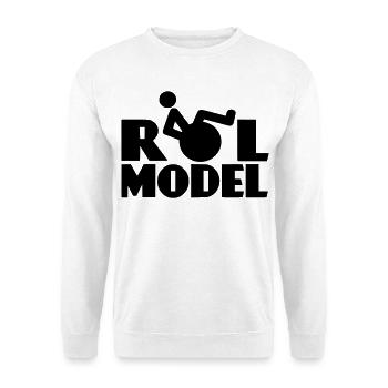 Role model # - Unisex Sweatshirt - white - Front