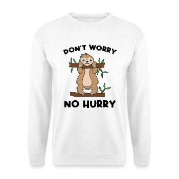 Animal Jungle Déclaration Paresseux Relax Jungle - Sweat-shirt Unisexe - blanc - Devant