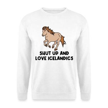 Icelandic Horses Horse Love Horses Statement Gallop - Unisex Sweatshirt - white - Front