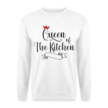 Queen of the Kitchen - Unisex Pullover - Weiß - Vorne