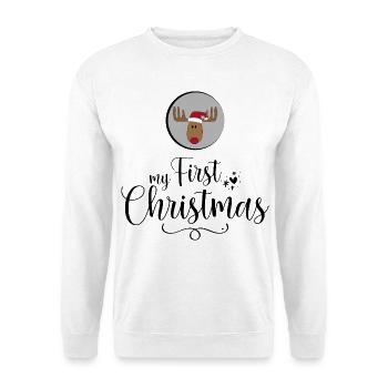 my first Christmas - Unisex Pullover - Weiß - Vorne