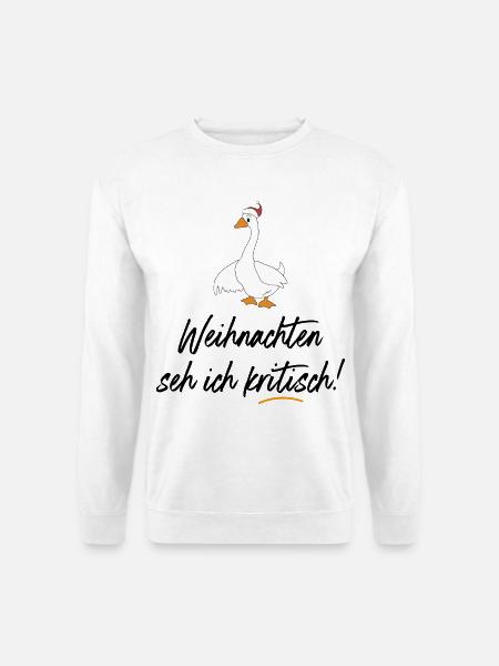 Lustige vegetarische Sprüche zu Weihnachten - Unisex Pullover - Weiß