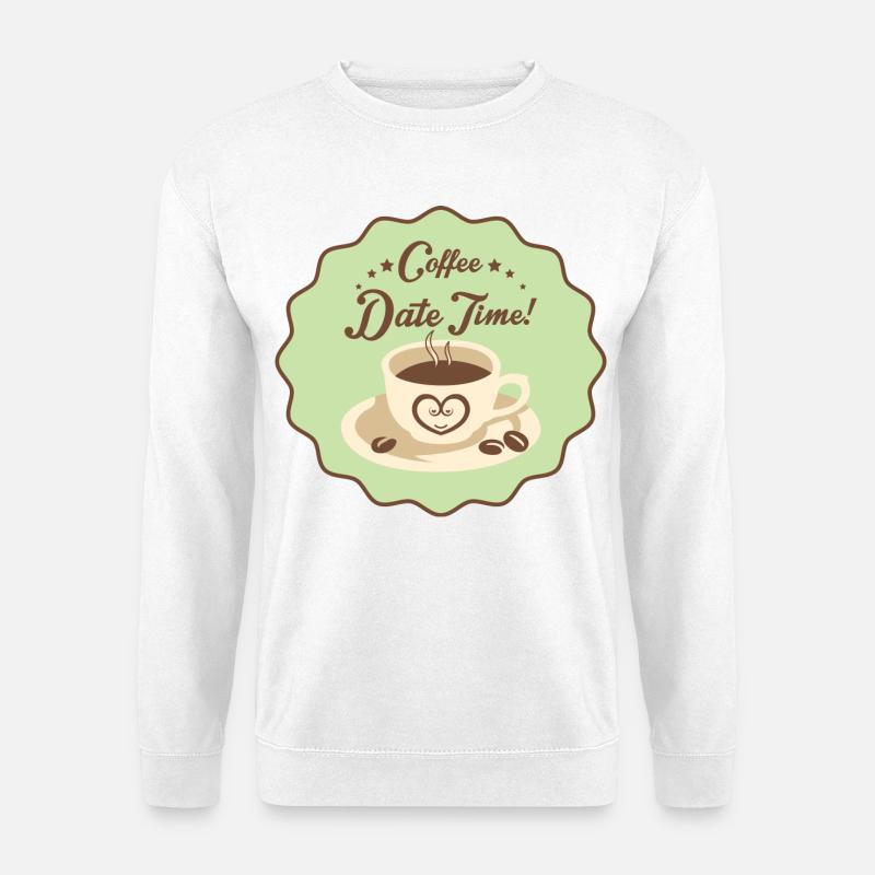 Coffe Date Time - Unisex Sweatshirt - white