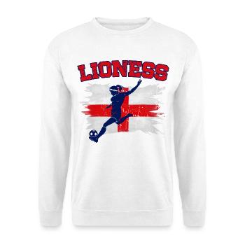 Championnes d’Angleterre de football féminin Lionnes 2025 - Sweat-shirt Unisexe - blanc - Devant