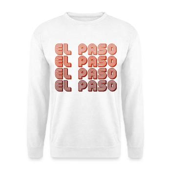 El Paso Gradient Retro Pattern - Unisex Sweatshirt - white - Front