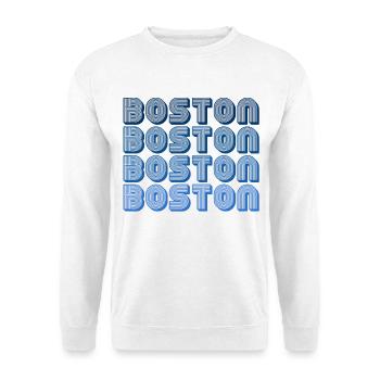 Diagramme de blocs de Boston - Sweat-shirt Unisexe - blanc - Devant