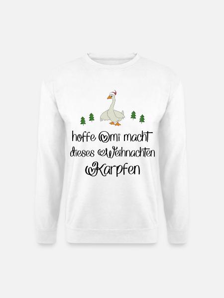 Lustige Geschenke zu Weihnachten - Unisex Pullover - Weiß