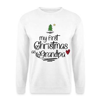 Cadeaux amusants pour grand-père pour Noël - Sweat-shirt Unisexe - blanc - Devant