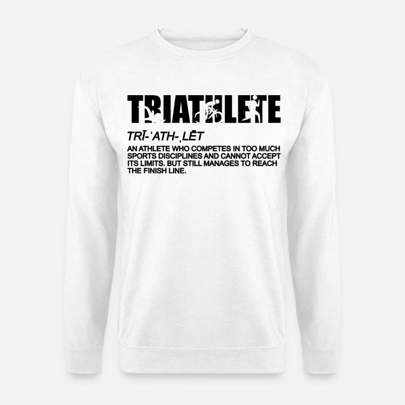 Triathlon Definition - Unisex Pullover - Weiß