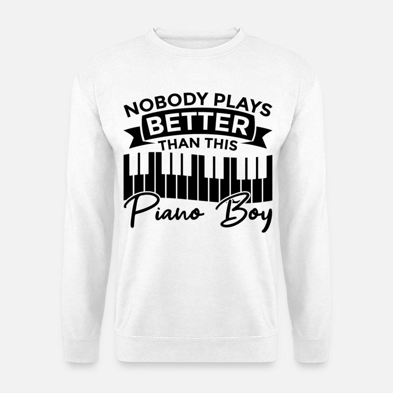 Klavierjunge - Unisex Pullover - Weiß