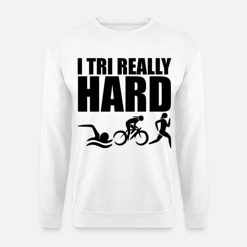 Triathlon - Unisex Pullover - Weiß