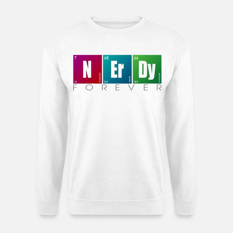 NERDY forever - NERDY Elements - Sweat-shirt Unisexe - blanc