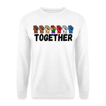 Stolz Lgbt Spruch Pride Homosexuell Beziehung Gay - Unisex Pullover - Weiß - Vorne