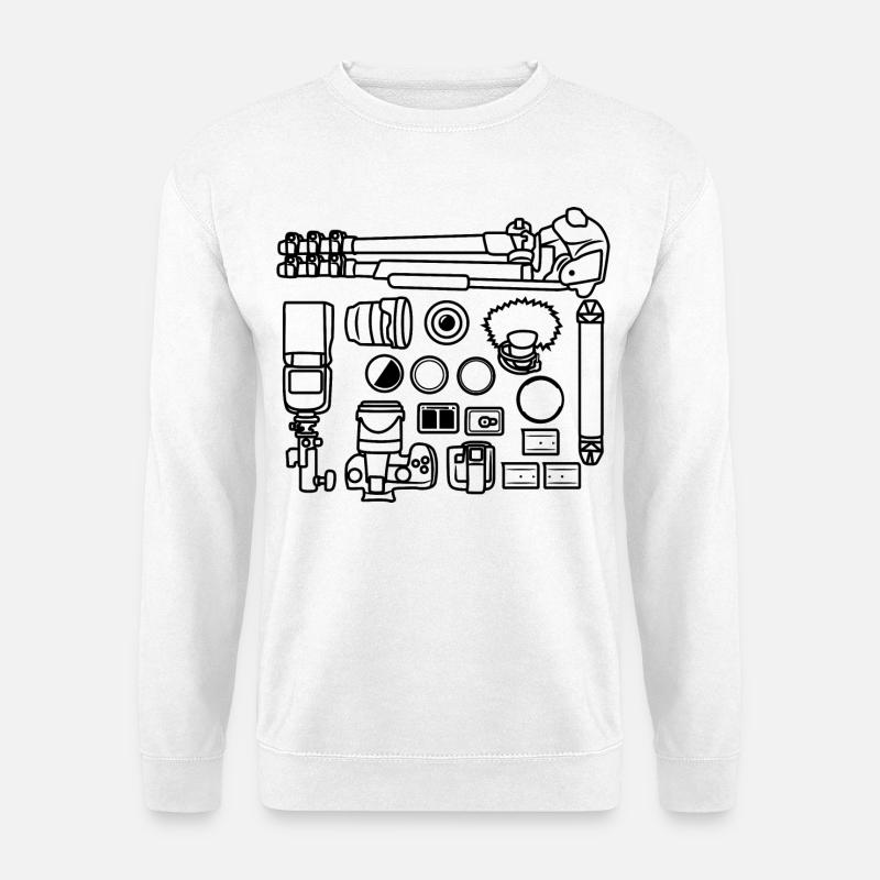 Fotografie Ausrüstung - Unisex Pullover - Weiß