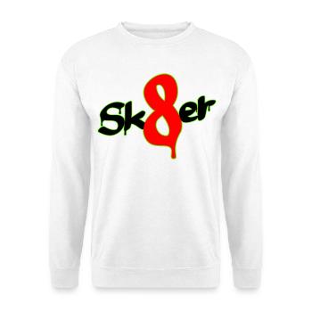 Sk8er - Unisex Pullover - Weiß - Vorne